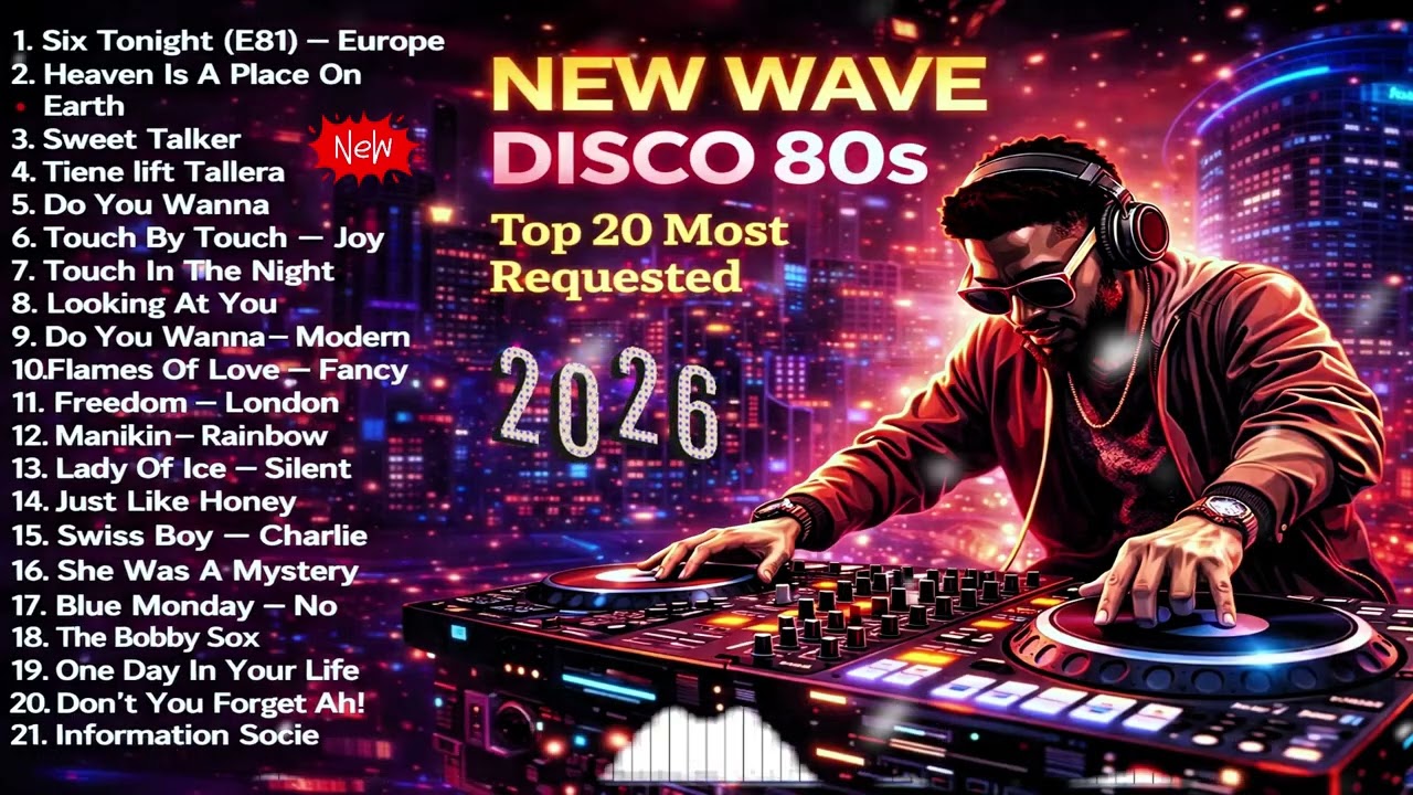 Top 20 Most Requested New Wave Disco 80s Nonstop Remix