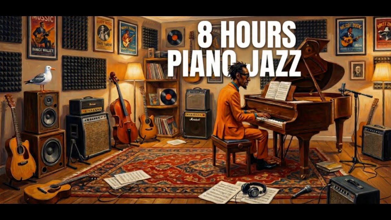 essentials; 8 hours of relaxing jazz piano | 가사 없는 차분한 피아노 재즈 | 매장음악