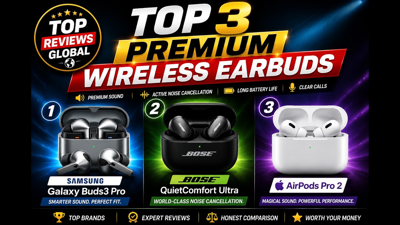 Top 3 Premium Wireless Earbuds Compared | Which One Is Worth Buying? 🎧