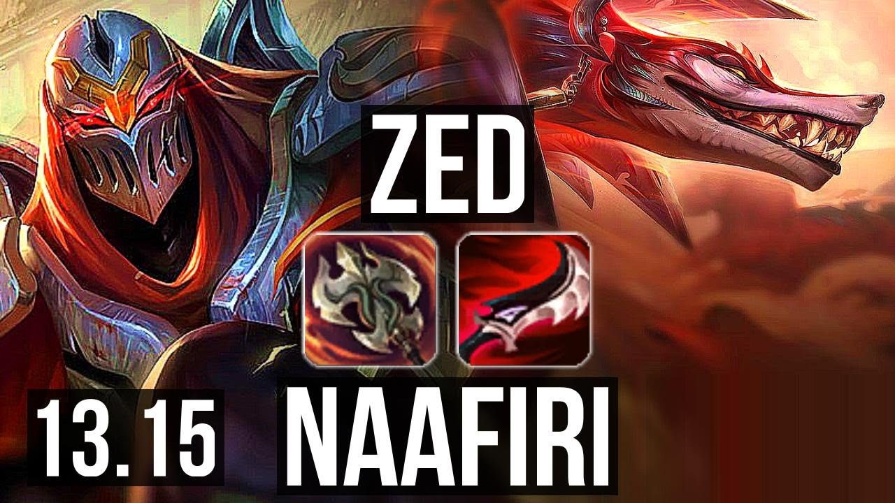 ZED vs NAAFIRI (MID) | 80% winrate, 9/0/1, Legendary | EUW Master | 13.15