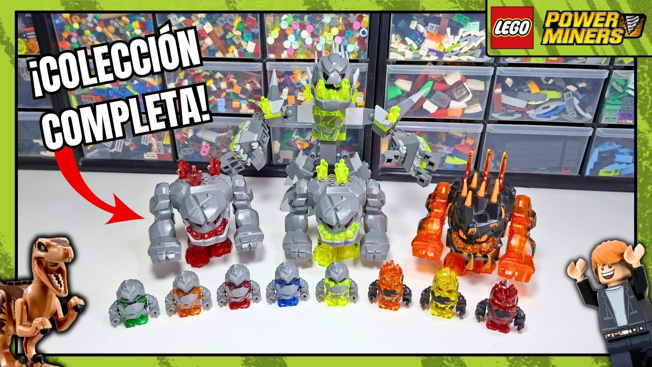 ¡TODOS los MOUNSTRUOS DE ROCA LEGO Power Miners!