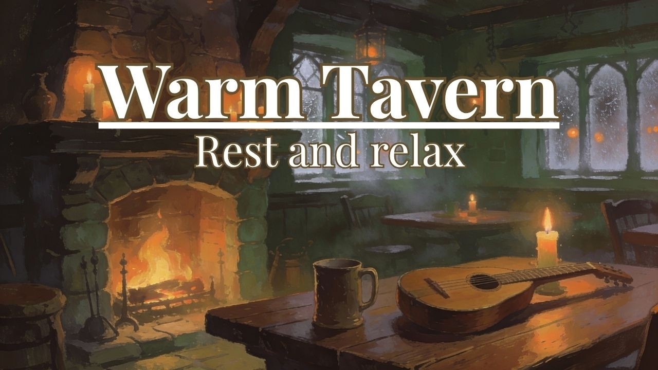 Warm Tavern 🏮 Cozy Celtic Fantasy Music for Focus & Relaxation | 90 Minutes