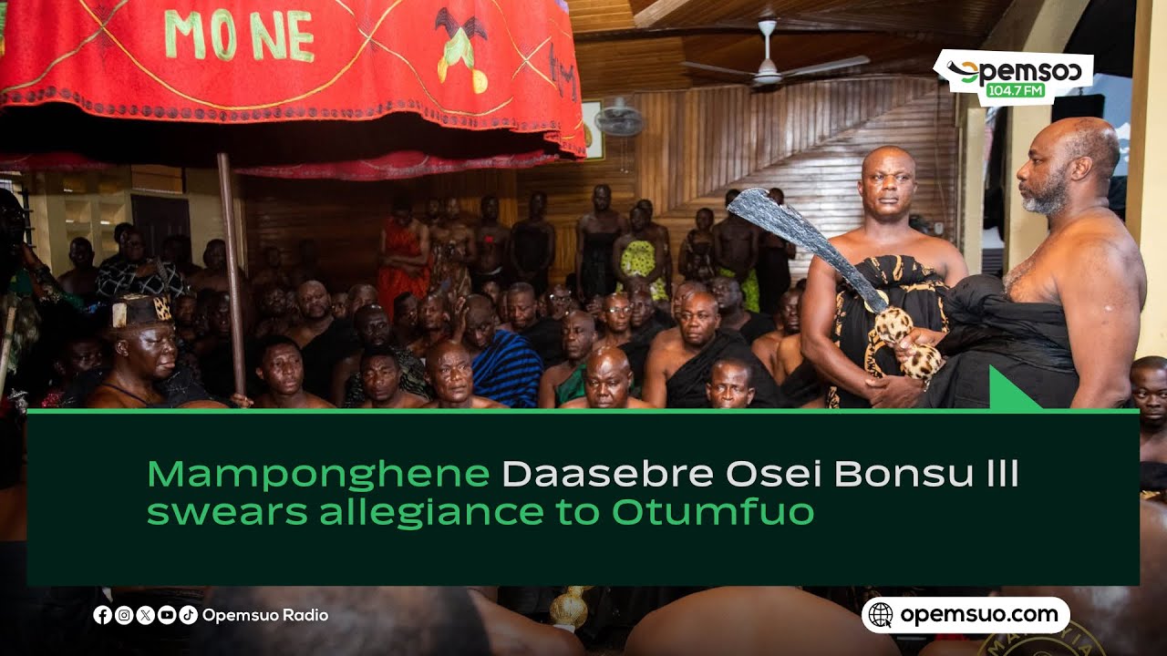 Mamponghene Daasebre Osei Bonsu lll swears allegiance to Otumfuo