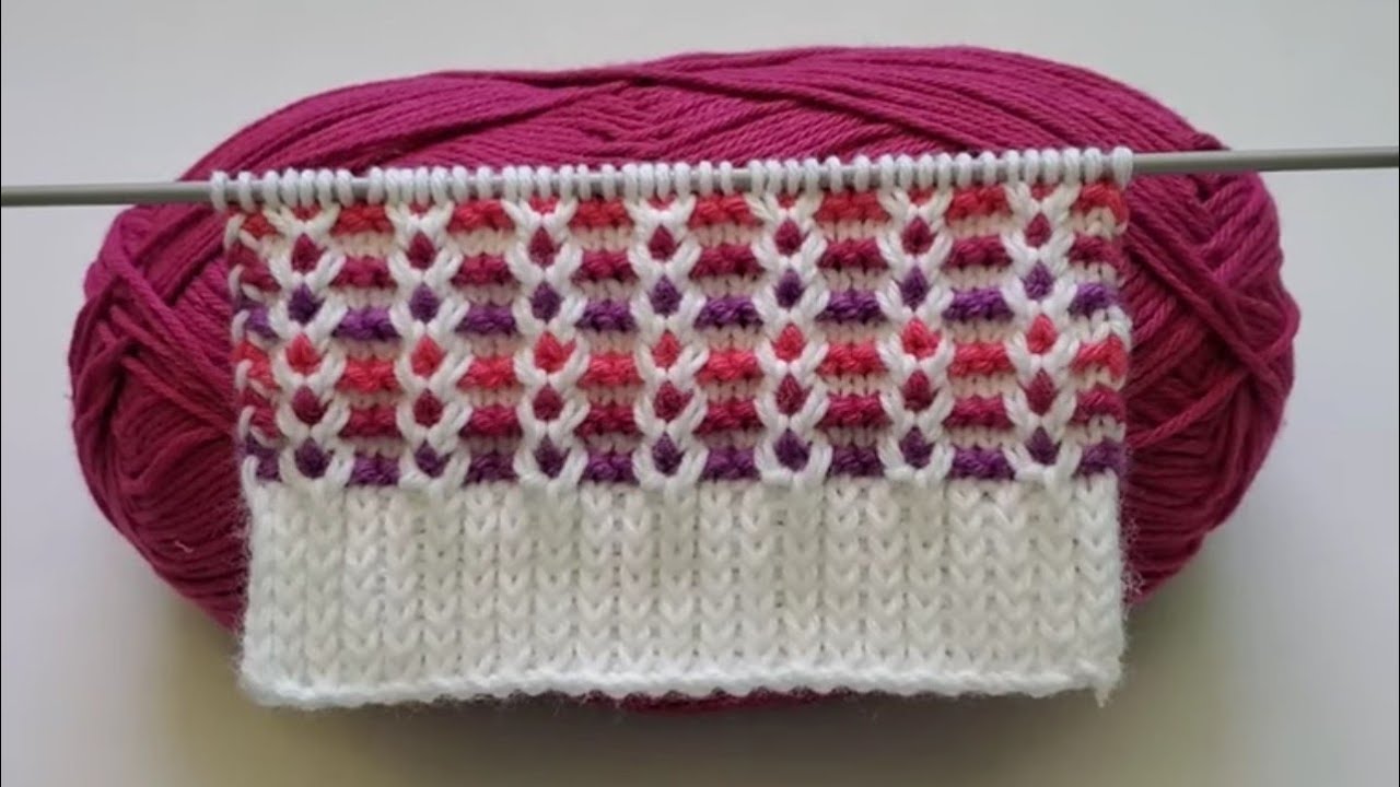 HERMOSO PATRÓN TEJIDO A DOS AGUJAS O PALITOS / TEJIDOS SAMANTHA 💗 #knitting #tejido #tejer