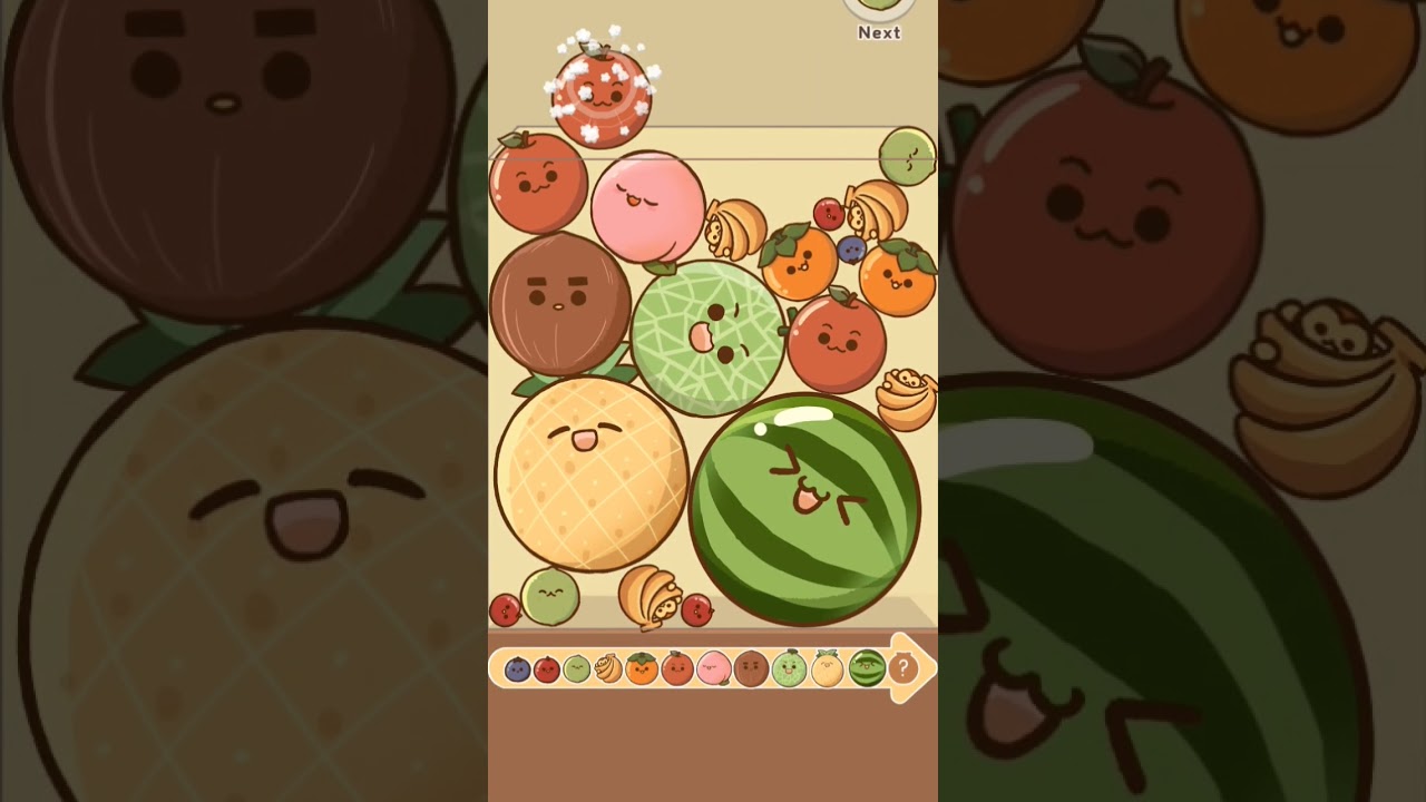 new fruit watermelon game merged two watermelons