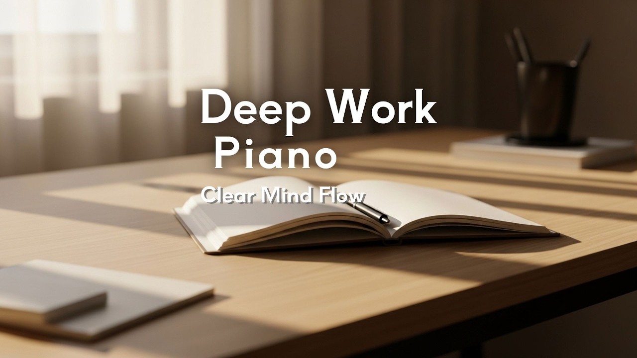 Deep Work Piano 1 Hour &ndash; Clear Mind Flow | Minimal Focus Music (No Vocals)
