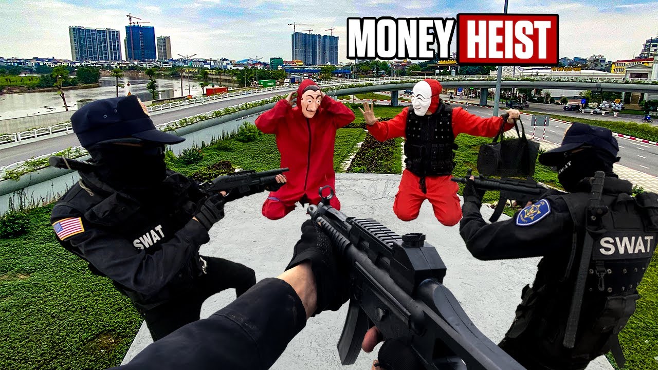 MONEY HEIST VS POLICE PARKOUR ESCAPE Chase In Real Life (Epic Live Action PARKOUR) PART 3| Movie POV