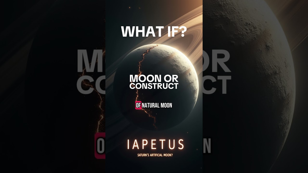 Iapetus &ndash; Saturn&rsquo;s Artificial Moon? #shorts