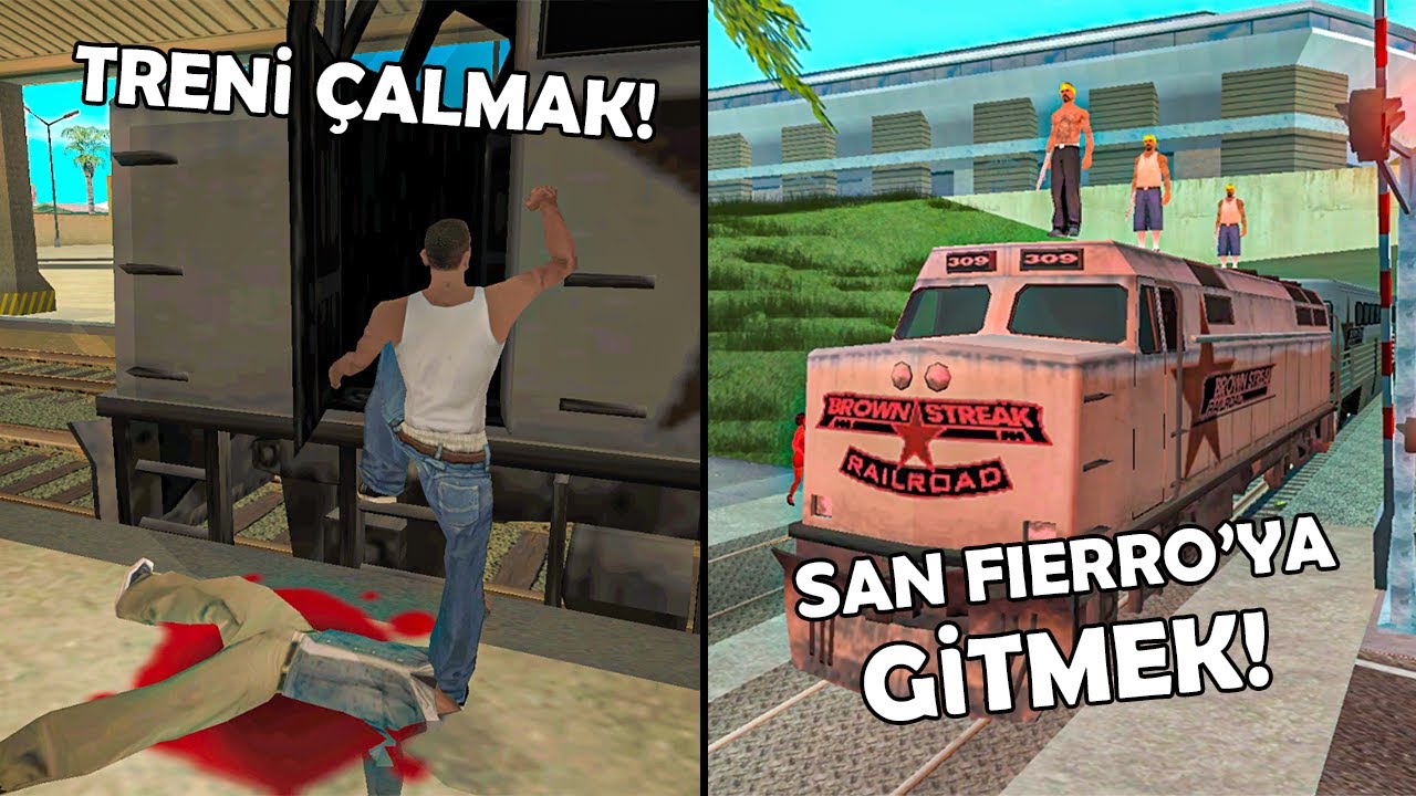 TREN GÖREVİNDE TRENİ KAÇIRIRSAK NE OLUR? | GTA San Andreas
