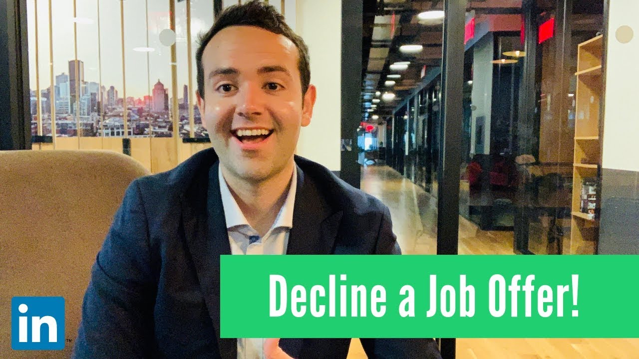 How to Decline a Job Offer