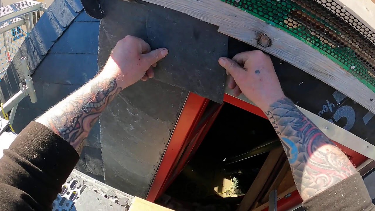 Schieferdeckung mit Universal Schablonen - Teil 4