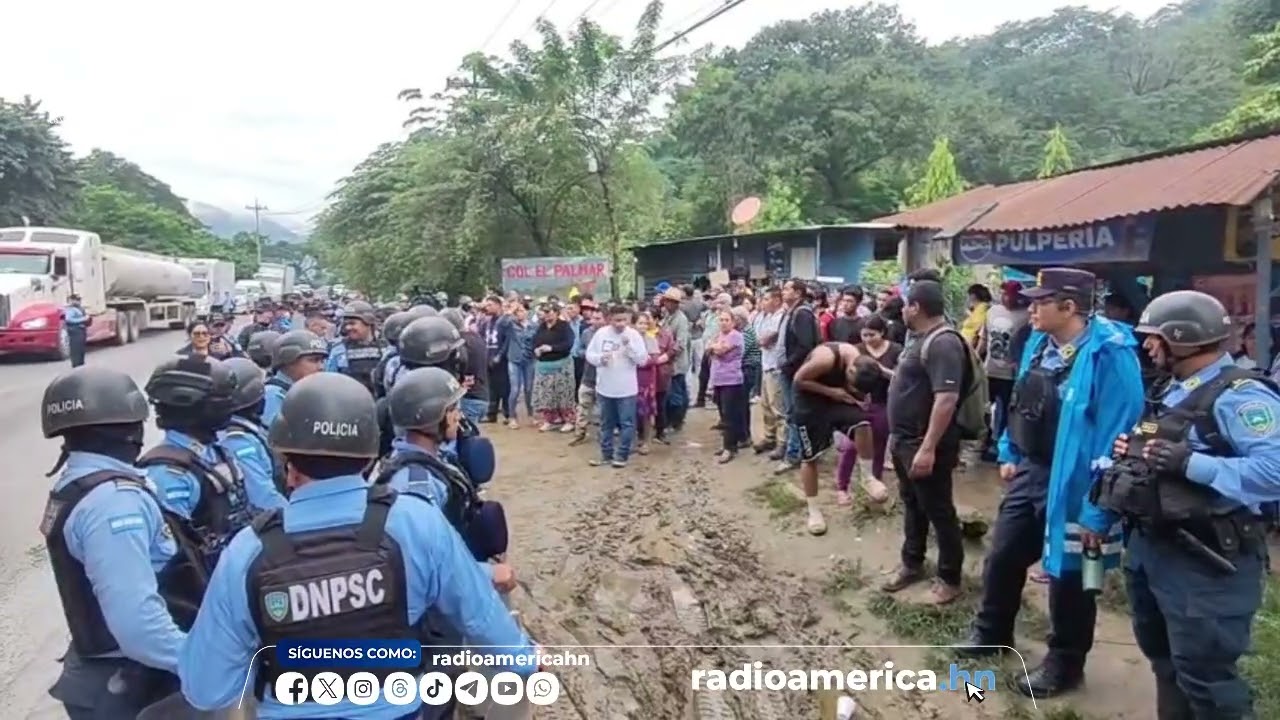 Despliegue policial se registró este día en la carretera CA-4