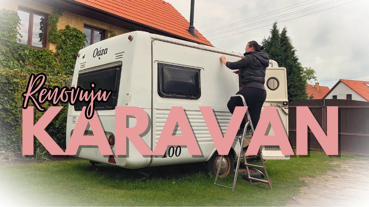 UŽ SE TO RÝSUJE - děláme podlahu v karavanu a jedeme pro lino.