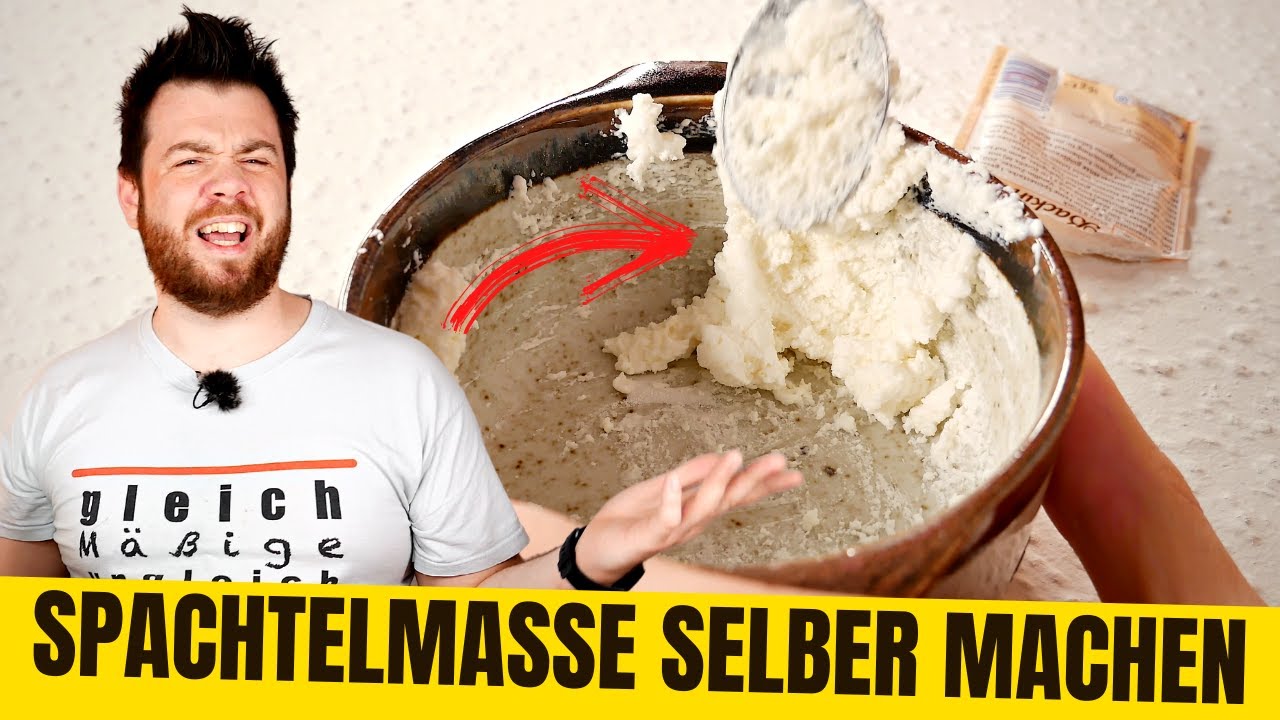 Spachtelmasse mit Küchenutensilien selber machen
