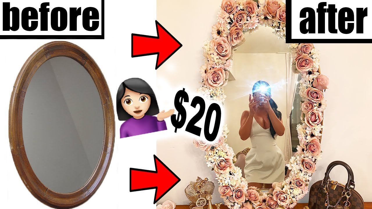 DIY FLOWER MIRROR!