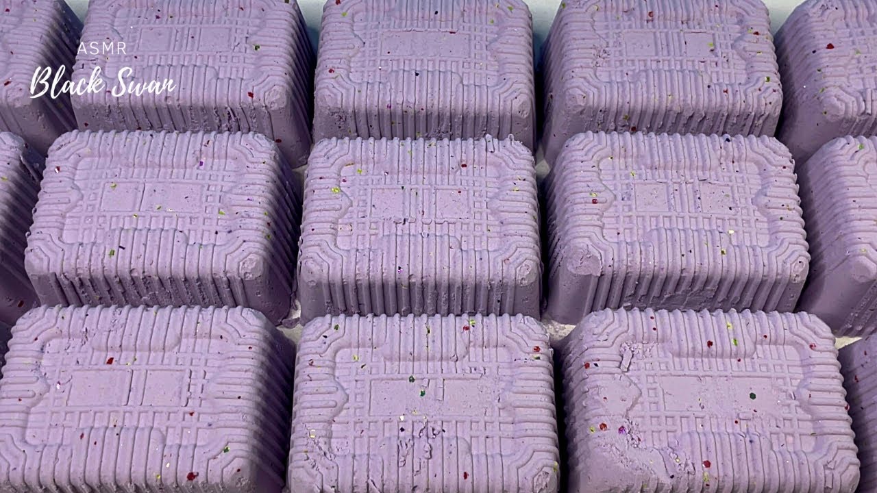 Crunchy Purple ASMR Baking Soda Crush | Satisfying Sounds | Stress Relief #explorepage