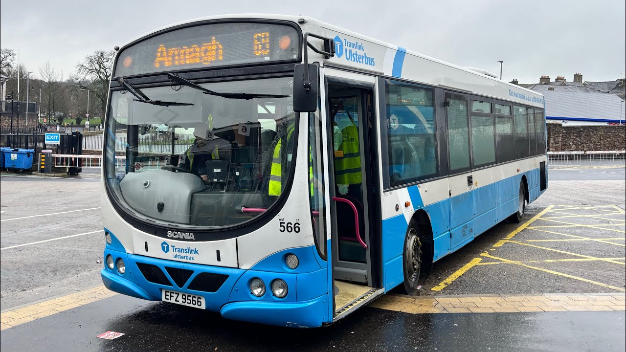 Translink Ulsterbus Scania K230UB Solar Rural 566 (EFZ 9566) - 69 to  Darkley