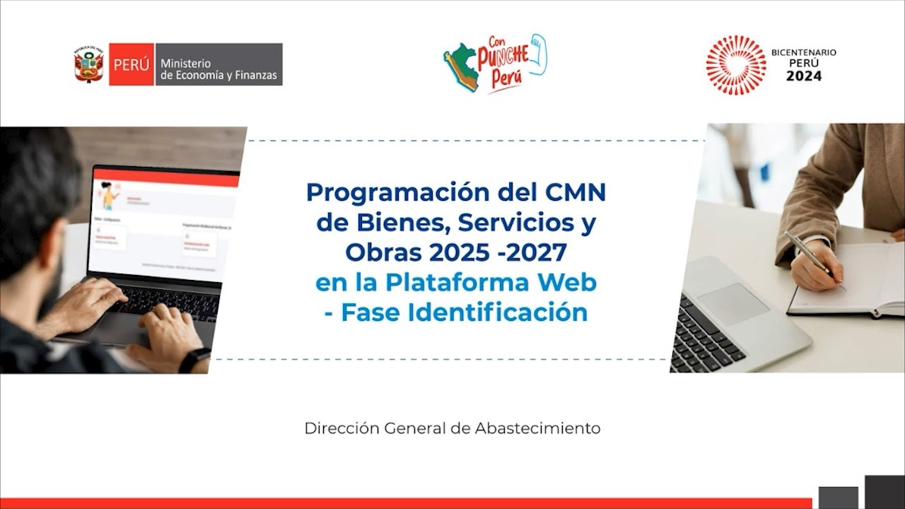 Programación del CMN de Bienes, Servicios y Obras 2025 en la Plataforma Web - Fase Identificación