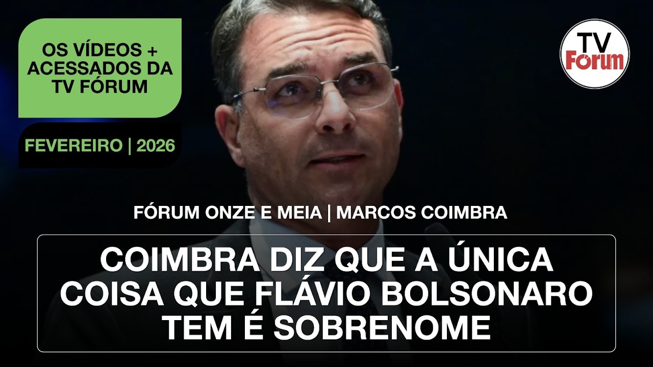 Coimbra diz que a única coisa que Flávio Bolsonaro tem é sobrenome