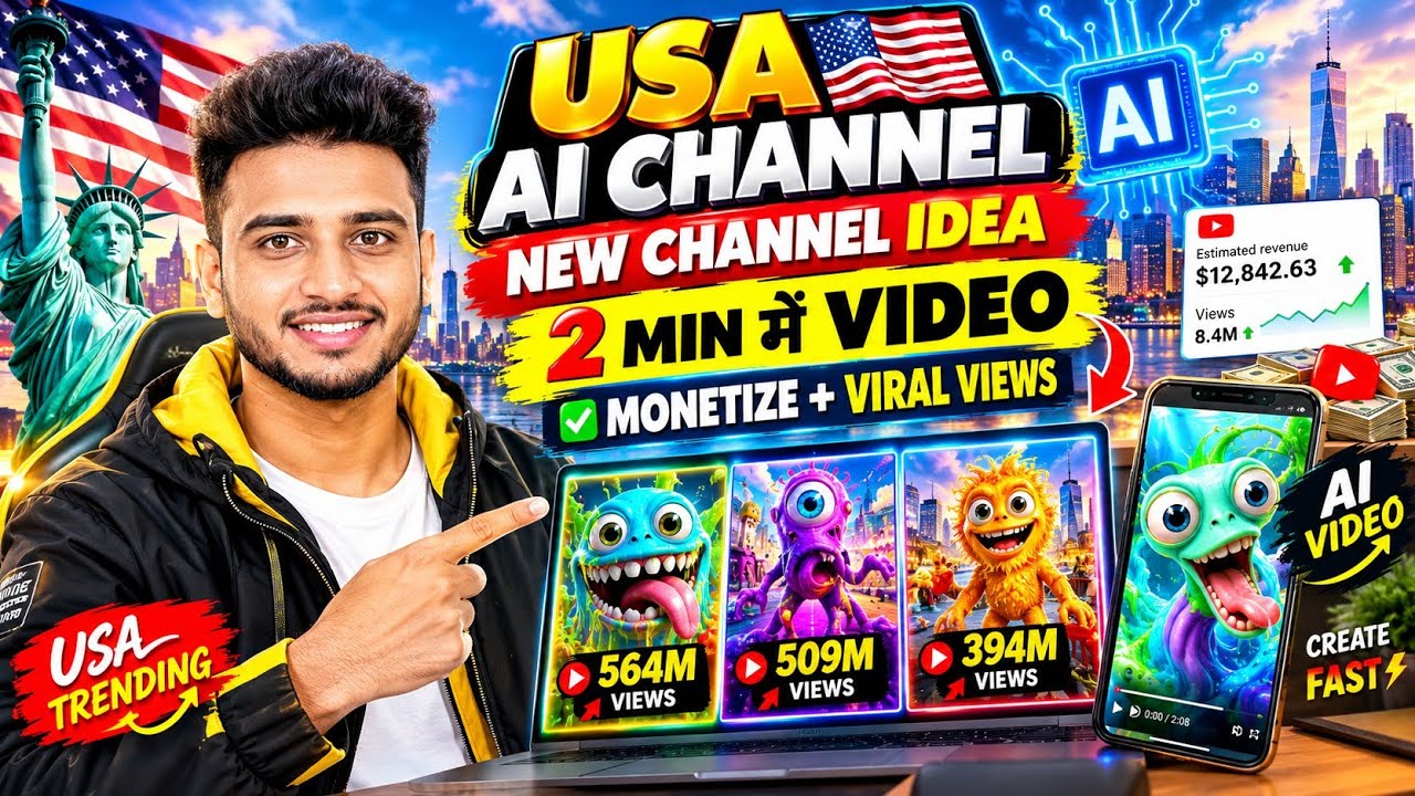 Usa ai se video kaise banaye 🇺🇸 | ai video kaise banaye | ai usa shorts kaise banaye | usa shorts 