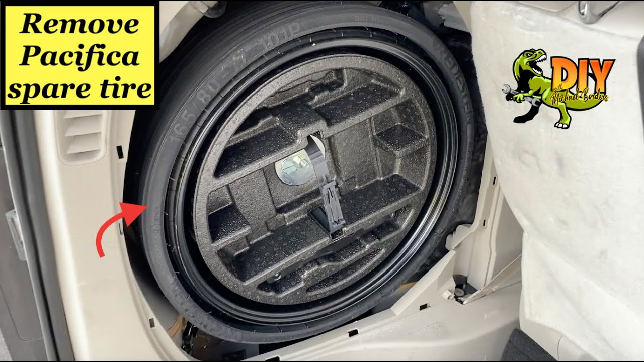 How to remove Chrysler Pacifica spare tire - DIY