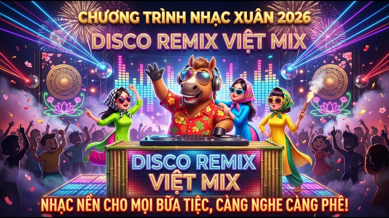 Đặc Sản Nhạc Xuân 2026: Disco Remix Việt Mix – Nhạc Nền Cho Mọi Cuộc Vui, Càng Nghe Càng Sướng! 🐎🧧🔊