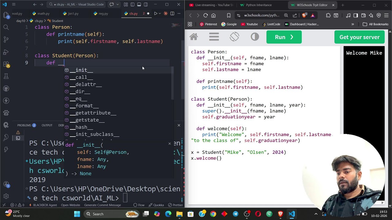 Learning AI From Zero – Python Basics | Live Study With Me | Day 10
