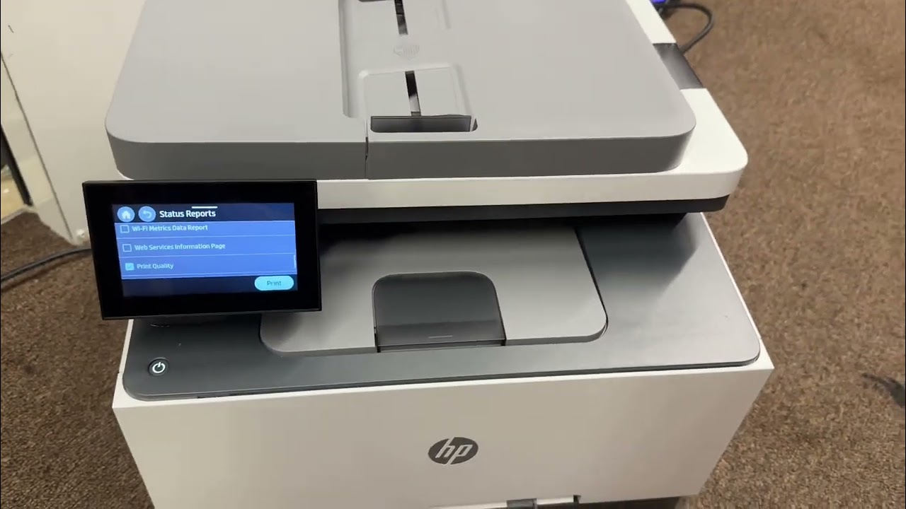 🔥HP Color Laserjet Pro MFP 3301fdw Wireless All  Color Laser-55 Pages-No Toner