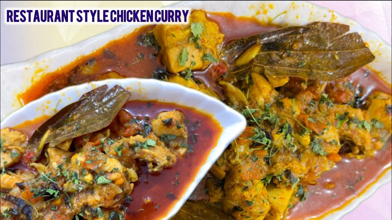 Restaurant style chicken curry recipe in pressure cooker //chicken recipe #easyrecipe #chickencurry
