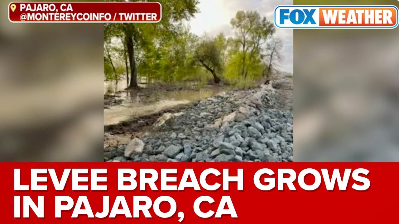 Levee Breach In Pajaro, CA Has Grown To Be Longer Than A Football Field