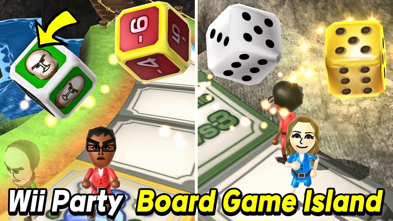 Board Game Island gameplay Molina vs Sota vs lan vs Chris | Standard com - Wii Party Alexgamingtv
