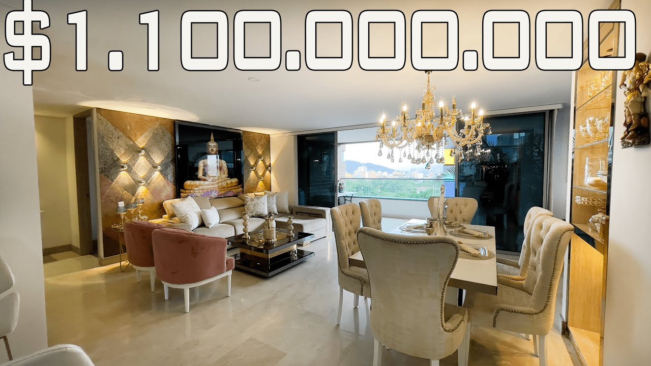 MODERNO Y LUJOSO Apartamento en Medellin 4 habitaciones + serv, 2 parqueaderos $1.100Milllones
