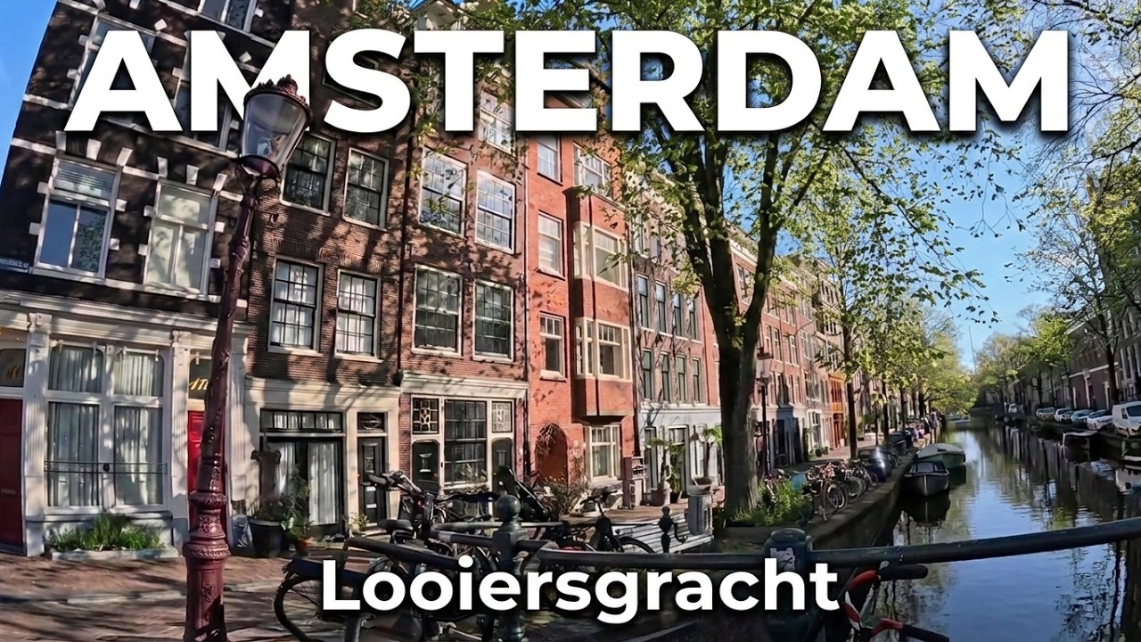 AMSTERDAM 🇳🇱 Looiersgracht, le canal des tanneurs, dans le Jordaan sud