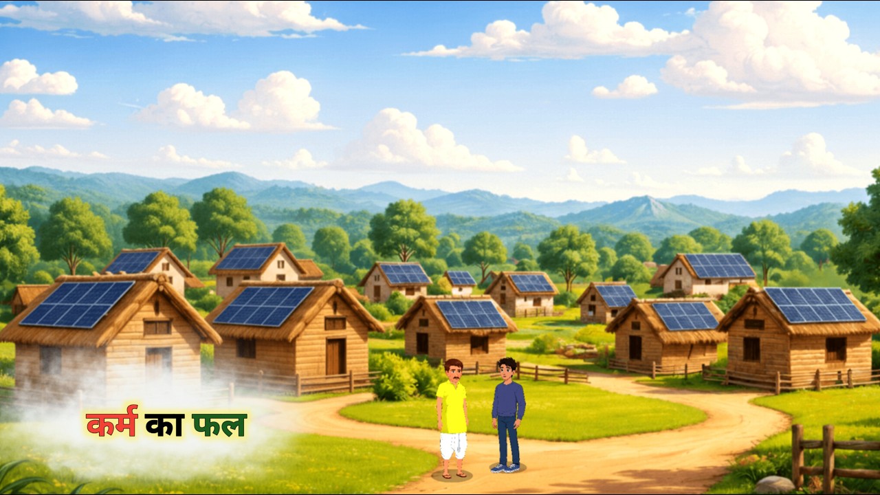 तननू और बबलू ने पूरे गाँव मे सोलर पिलेट लगा कर गाँव को लाइट दी | HINDI MORAL STORY | CARTOON | DDT