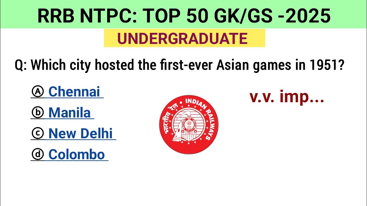 rrb ntpc undergraduate exam questions | ntpc undergraduate gk questions | general knowledge