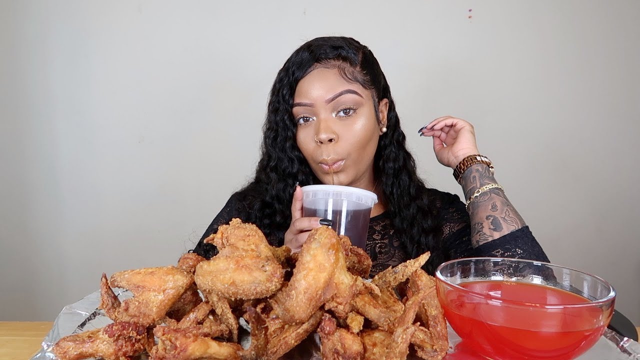 FRIED CHICKEN MUKBANG WITH SWEET AND SOUR SAUCE!!!