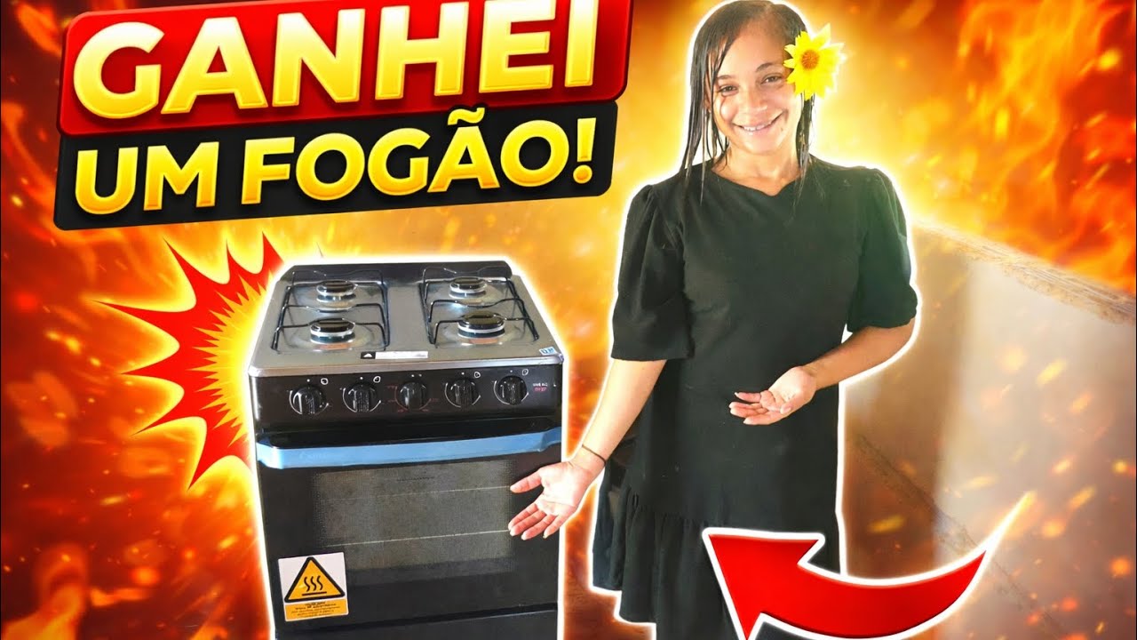 GANHEI UM FOGÃO! 😭🙏 Não esperava por isso 🩷🌵