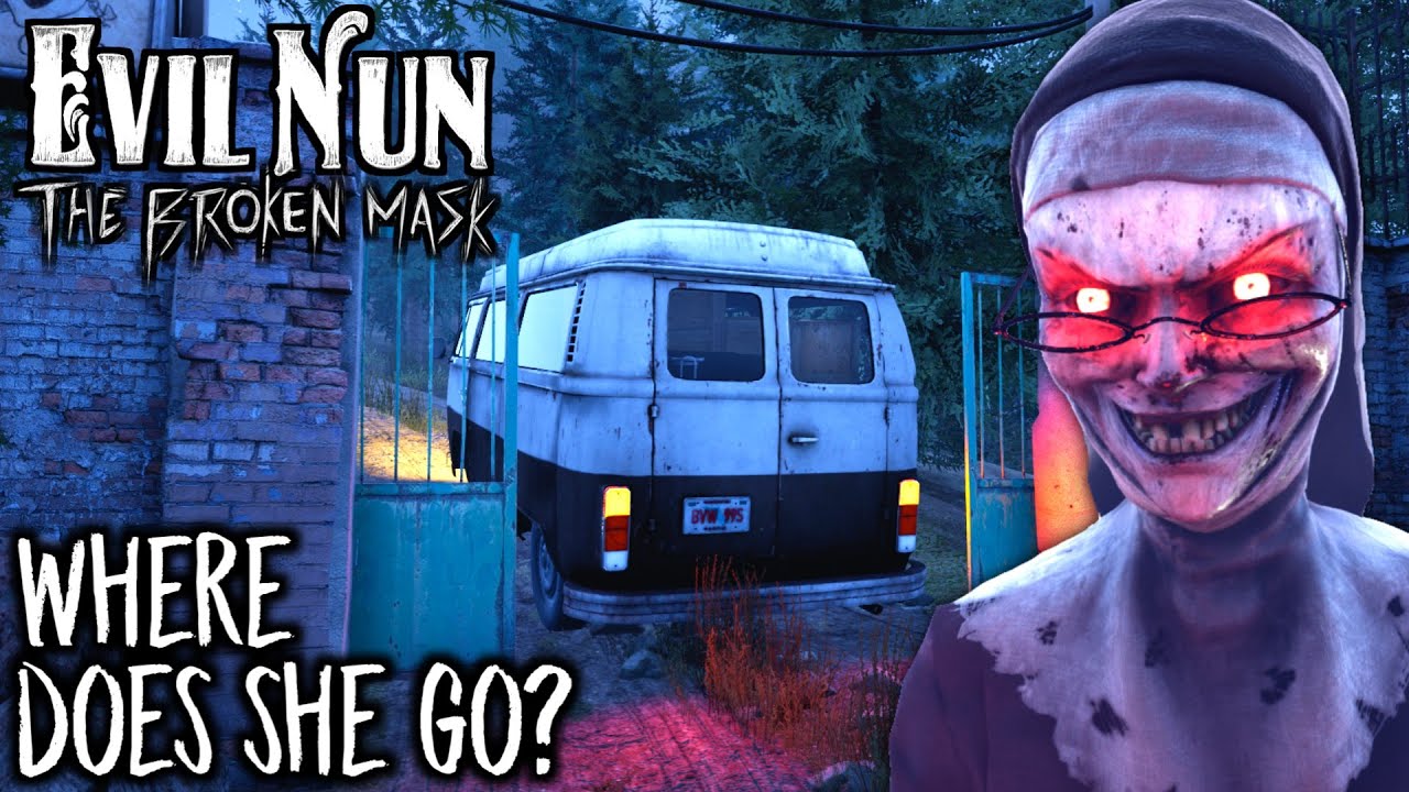 Evil Nun The Broken Mask - Следуя за ФИЛИППОЙ из ШКОЛЫ 😃 Куда она идет? (English Video)