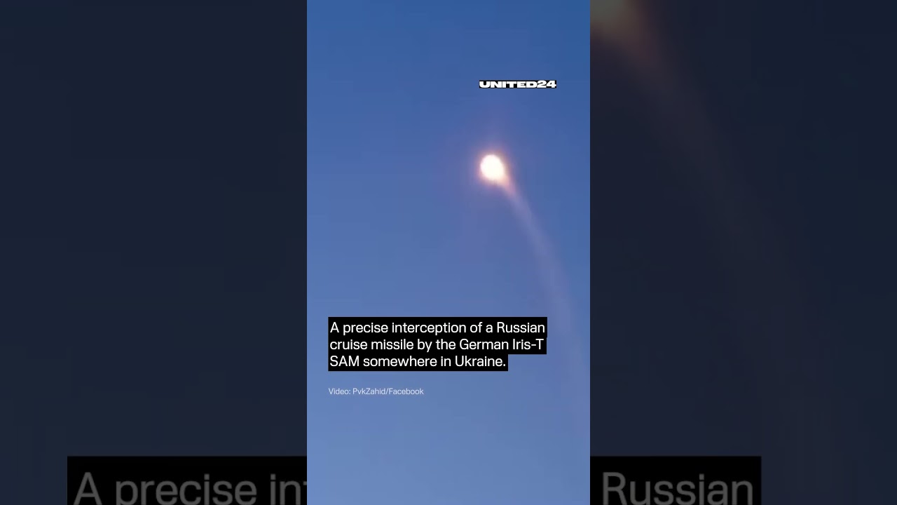 German IRIS-T SAM Successfully Intercepts Russian Cruise Missile #warinukraine