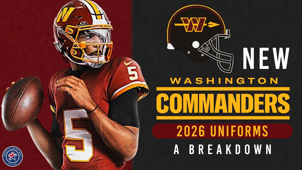 Washington Commanders Unveil New Home, Road, and Black Alternate Uniforms for 2026