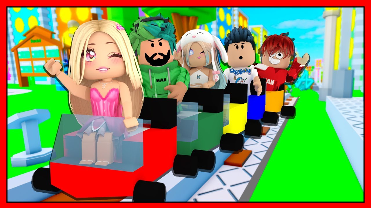 🤩 TRENLE ŞEHİRDEN KAÇIYORUZ 🚂 😂 KÜBRA NİSA HAN KANAL ROBLOX Create a Cart Ride!