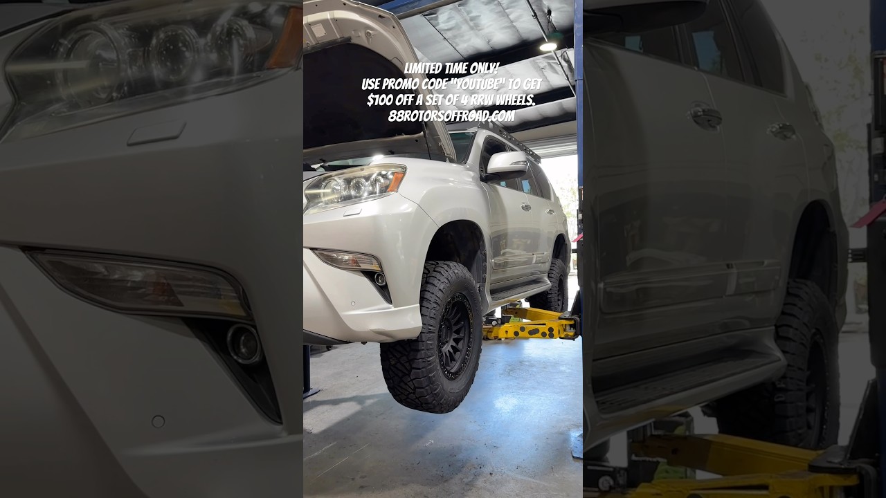 88ROTORS OFFROAD GX460 IRONMAN LIFT AND RRW RR7-V FLOW FORM WHEELS #88rotorsoffroad