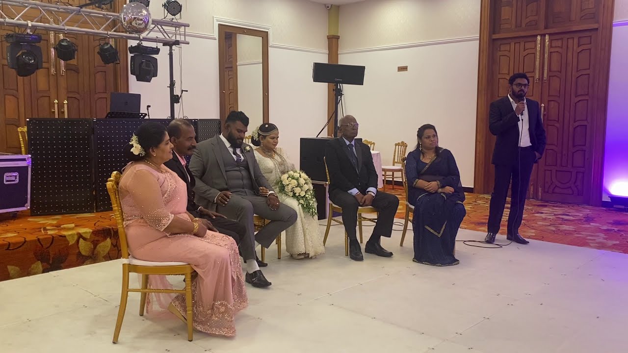Chamal & Thamali 's  wedding speech in sinhala