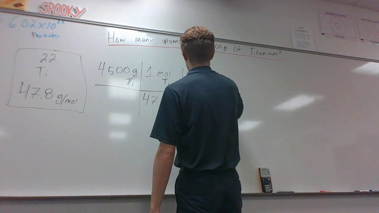 CHEMISTRY- Converting Grams to Atoms