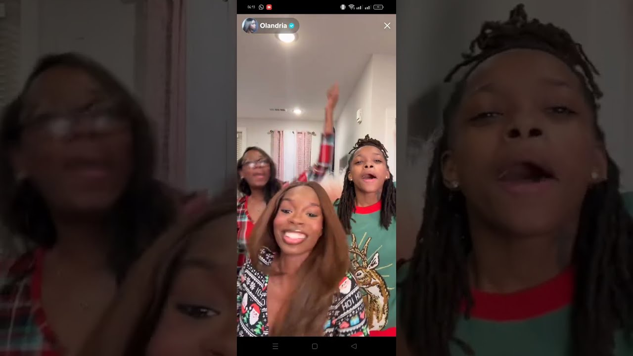 nicolandria:- Olandria Christmas Eve live with her family 