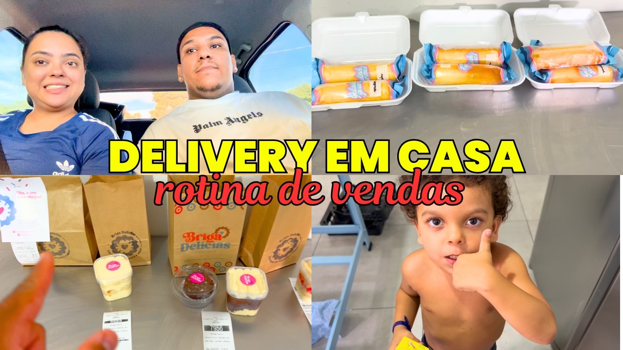 DELIVERY EM CASA - ROTINA TRABALHANDO COM IFOOD