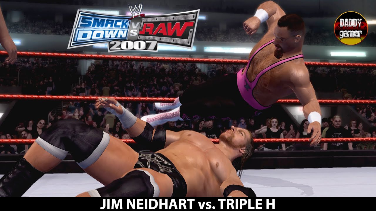 Джим Нейдхарт против Трипл Эйча | Одиночный матч | WWE SmackDown vs. RAW 2007 (геймплей)