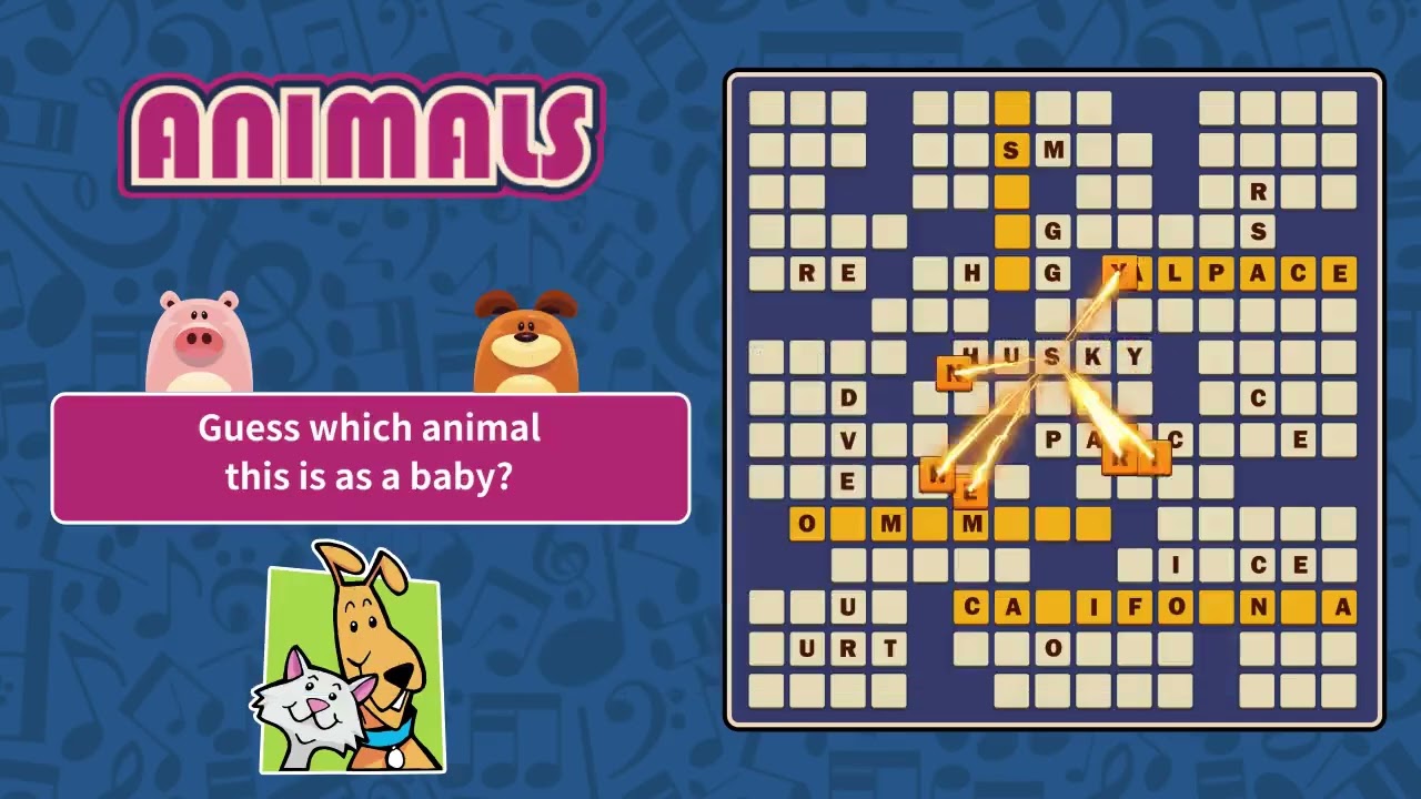 Enjoy relaxing crossword gameplay with cute characters, fun clues, and smart challenges.