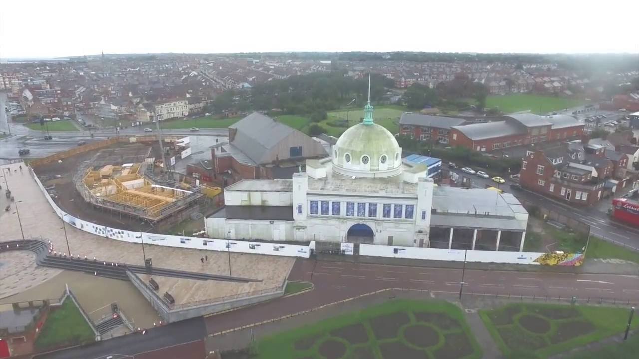 Aerial footage showcases Whitley Bay regeneration