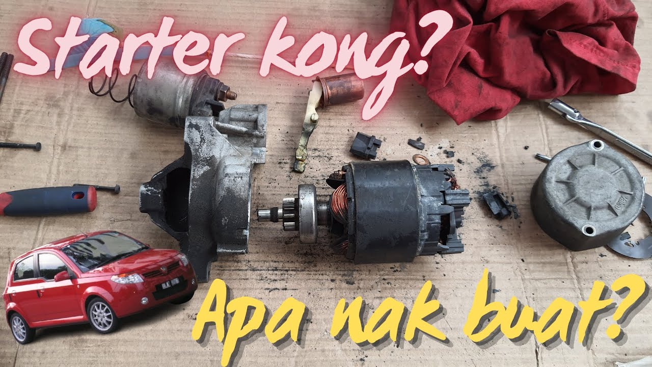 Starter Kong/Rosak Proton Savvy Renault DF4 clio twingo